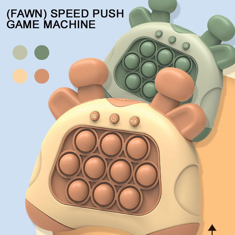 Push-Spiel Pop Super Bubble Spiel Licht Up Musik Schnell Drücken Licht Antistress Stress Relief Montessori Spielzeug für Kinder Erwachsene geschenk