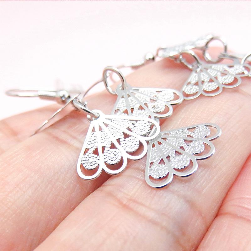 New Chinese Style Fashionable Design Fan Long Tassel Earrings