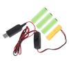 6V LR6 AA Dummy Battery AA Battery Eliminators Cable with Switches Replace 4Pcs 1.5V AA Batteries for LED Light