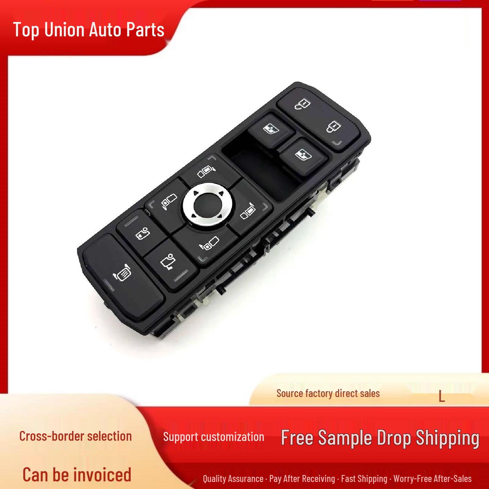 

Suitable for Scania trucks, the 2569026 power window switch controls electric windows. Electric