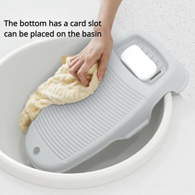 Thickened Washboard for Washing Clothes with Non-slip Washboard for Household Laundry Scrubbing Board