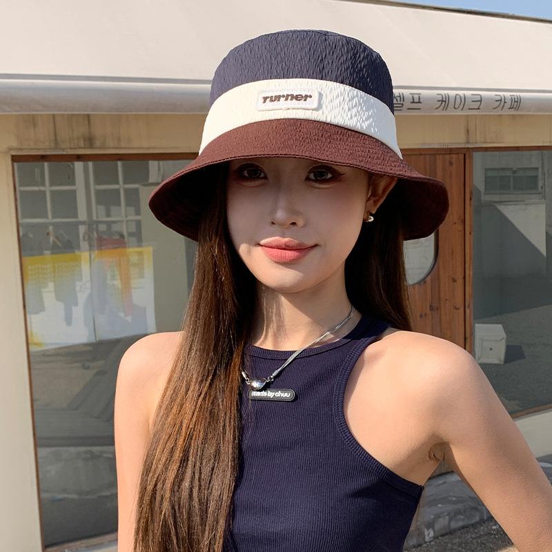 New Korean Version of Ins Versatile Face Showing Small Basin Hat Summer UV Fisherman Hat Women Quick Drying Mountaineering Hat