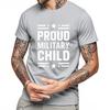 T Shirt Unisex Street Wear For Unisex Round Neck Tshirt Unisex Proud Military Child Star Design Stylish Male Teeshirt Comfort Tshirt
