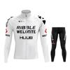 Winter Fleece Cycling Jersey Set Long Sleeve Thermal Bike Wear Men Women