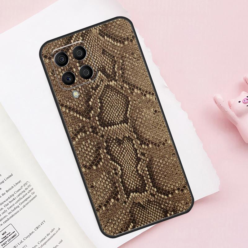 Snake Skin Texture Case For Samsung Galaxy M52 M32 M12 M13 M53 M51 M31 M11 M14 M34 M54 M16 M36 M56 M15 M35 M55