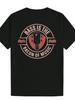 Men' Funny Music T-Shirt -  Bass Is the Bacon of Music  &  Bass Is the Bacon of Song  Slogan, Red Wa
