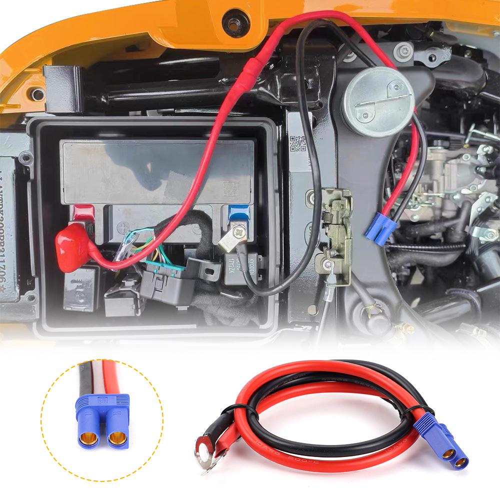 10AWG 40cm EC5 To O-Type Terminal Line Charging Cable For Car Motorcycle Emergency Power Cord EC5 Adapter Cord Conversion