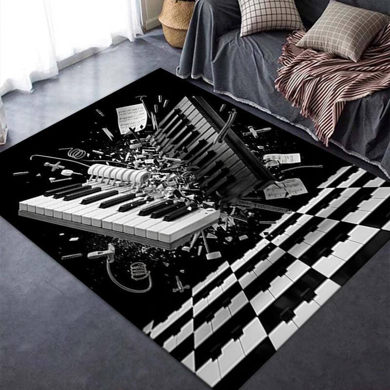 2025 New music Carpet Rug for Living Room Bedroom Home Sofa Decoration,Kids play Non-slip Floor Mat