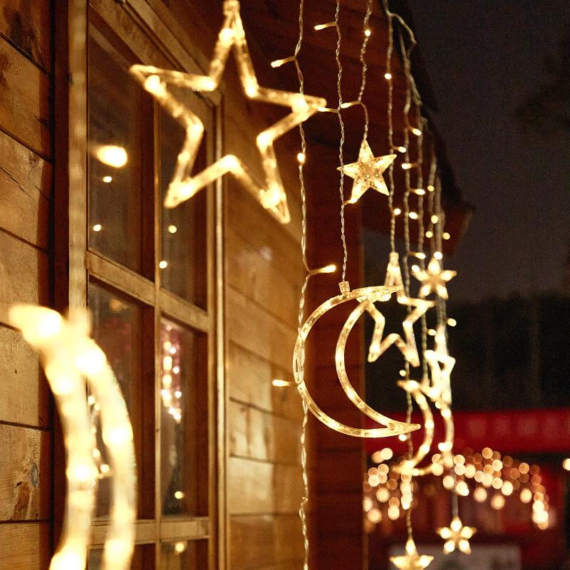 Guirlande Lumineuse Étoile Lune Solaire USB Télécommandée Oenyled