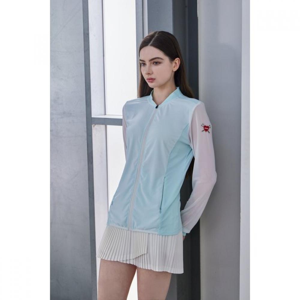 GOXO Застежка-молния Рукав-сетка  Сердечный приступ  Небесно-голубой S