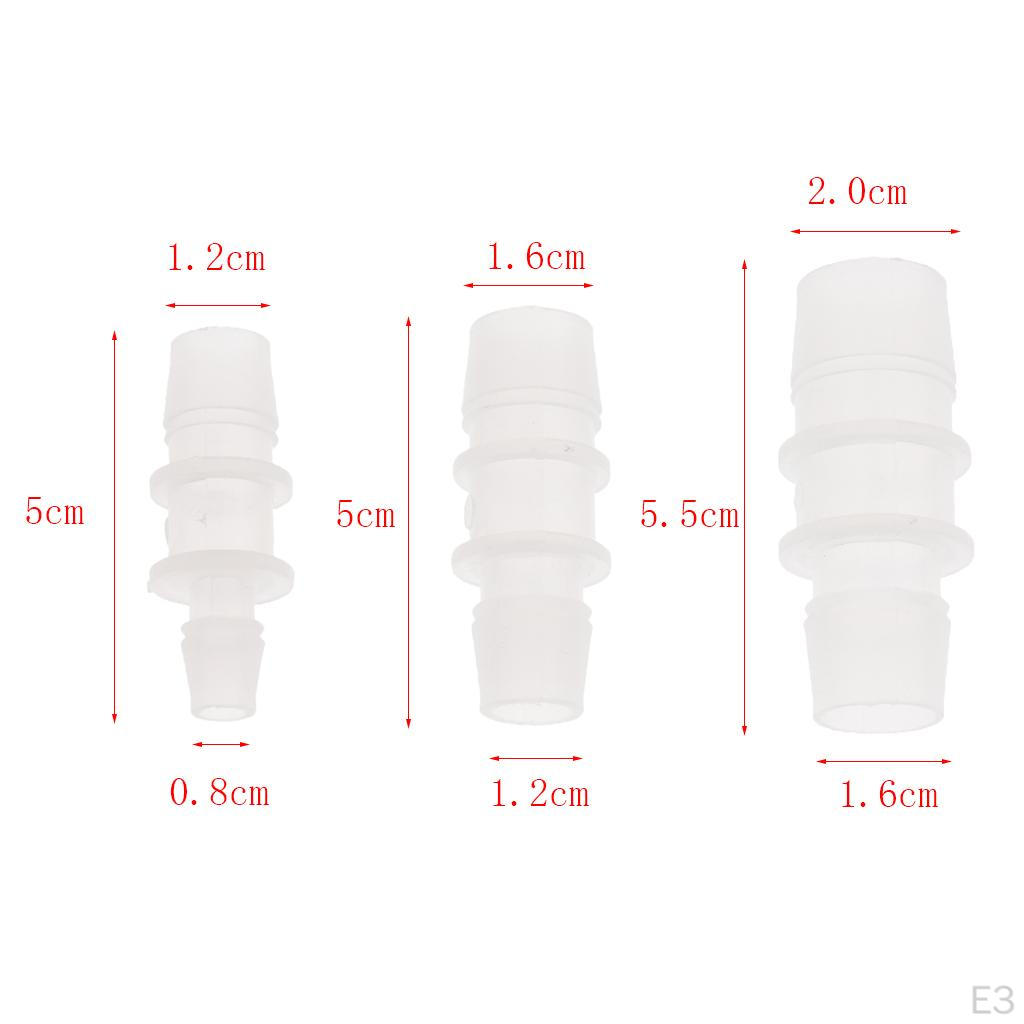 Aquarium Air Valve Connector Plastic Inline Straight