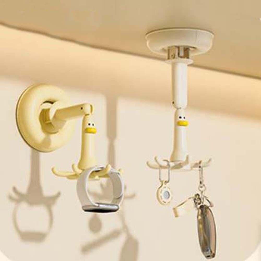 2Pcs Plastic Six Claw Hook Punch-free Cookware Spoon Storage Rack Kitchen Utensil Holder  for Home