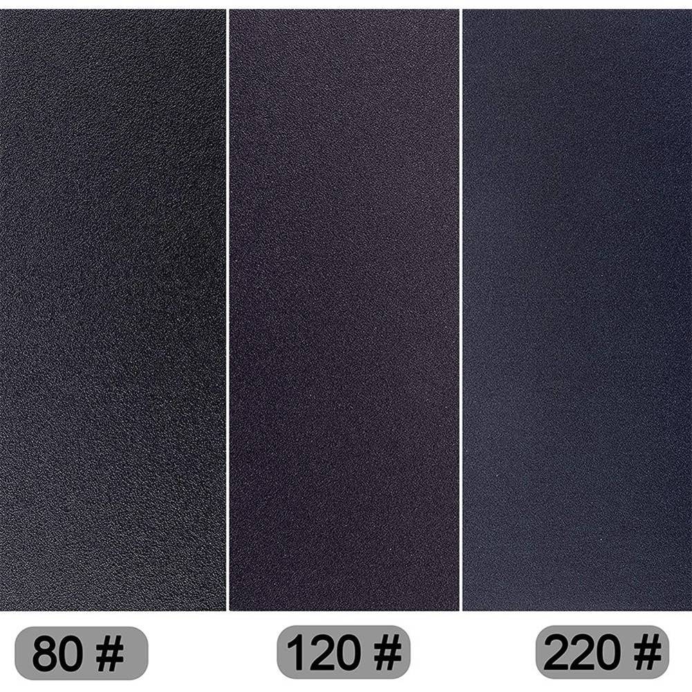 Feb.60 Pcs Wet And Dry Sandpaper 80 120 220 Grit Assorted Sanding Sheets, 9 X 3.6 Inches Abrasive Paper