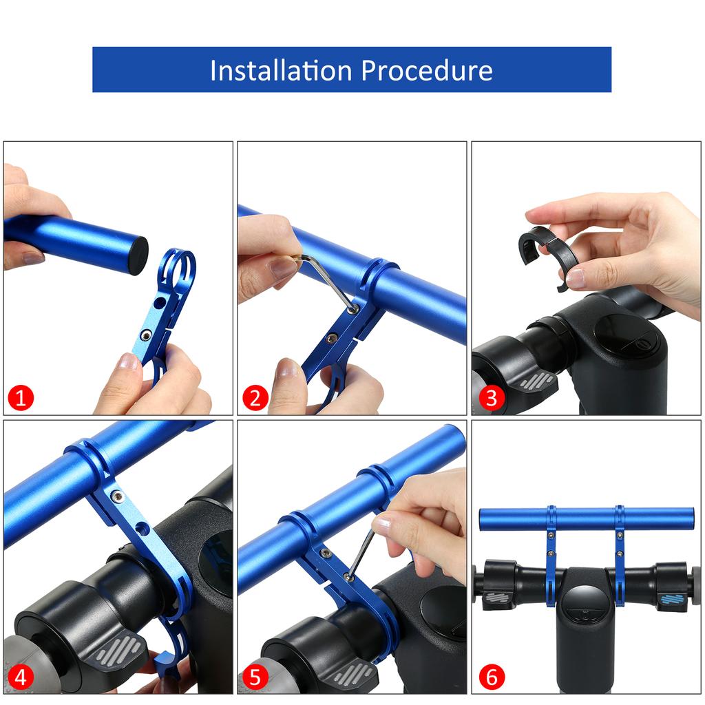 Electric Scooter Horizontal Extension Frame Electric Scooter Handlebar Extender Aluminum Alloy