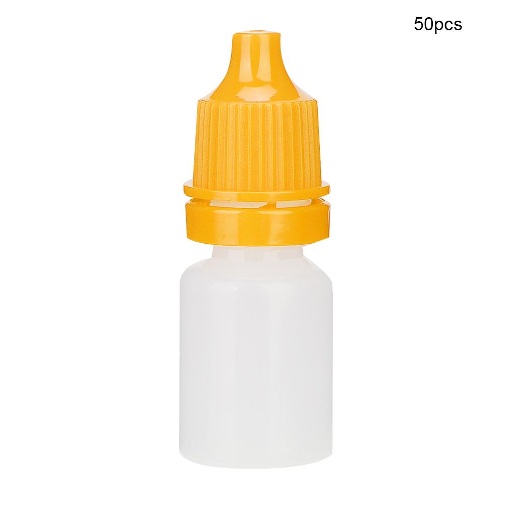50pcs / Bag 5ml Portable Empty Eye Drops Eye Liquid Dropper Bottle Small Drop Bottle