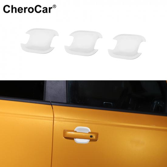 3X White Outer Door Bowl Cover Trim For Ford Bronco -2025 2Doors Accessories
