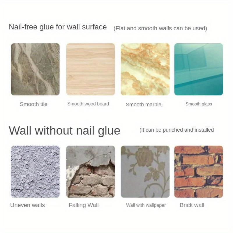 No Punching Wall Mounted Toilet Paper Holder Rustproof Anticorrosion Stainless Steel Bathroom Kitchen Roll Paper Toilet Holder