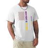 His Fight Bladder Cancer Awareness Usa American Flag Tshirt Basic Crew Neck Short Sleeve Top