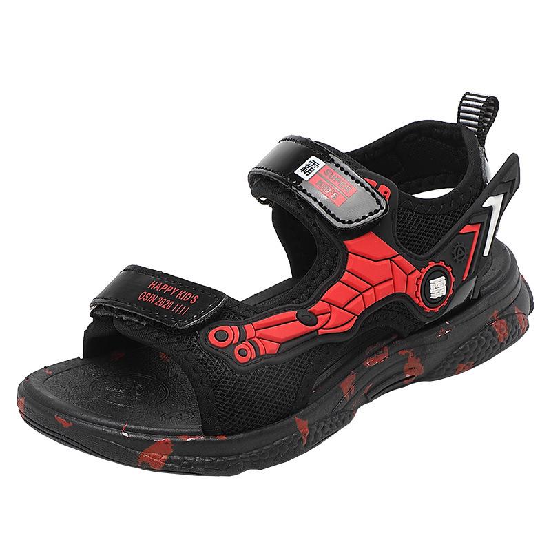 Kinder Mecha Sandalen weiche Sohle Sommer neu 2025 Jungen Sport Strandschuhe trendige Mittelschulkinder rutschfest Grundschüler