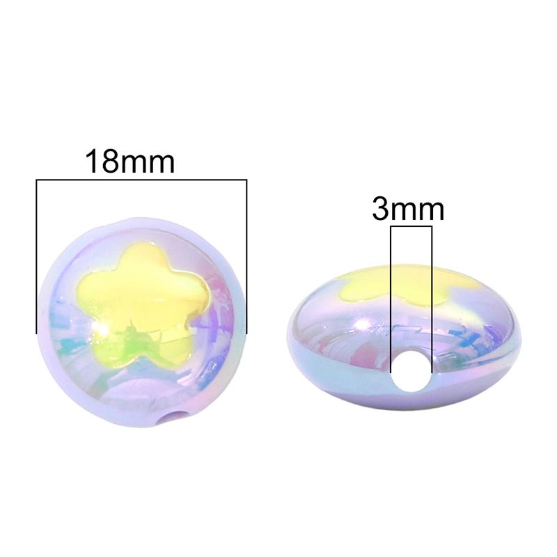 Akrylové pokovené barevné makaróny Vícebarevné krémové korálky s medvídky pro DIY Náhrdelník Náramek Náušnice Výroba šperků