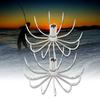 10Pcs Stainless Steel Squid Hook Barbed Umbrella Fishing Hook Fishing Jigs Tool Hooks Fishing Accessories Easy To Use