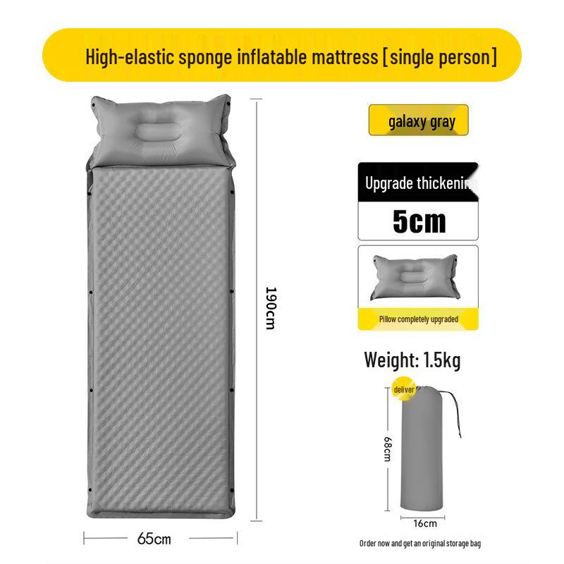 Automatic Inflatable Camping Air Mattress - Portable, Moisture-Proof Sleeping Pad for Outdoor and Home Use