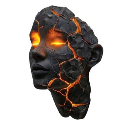 Rissige Seelen Wandleuchte Heimdekoration Harz Handwerk Wandlampe Halloween Dekorationen Nachtlicht Mit Batterien
