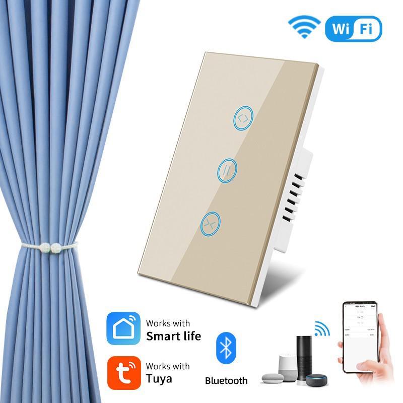 US Standard Smart Curtain Motor Touch Switch with ALEXA Voice Control