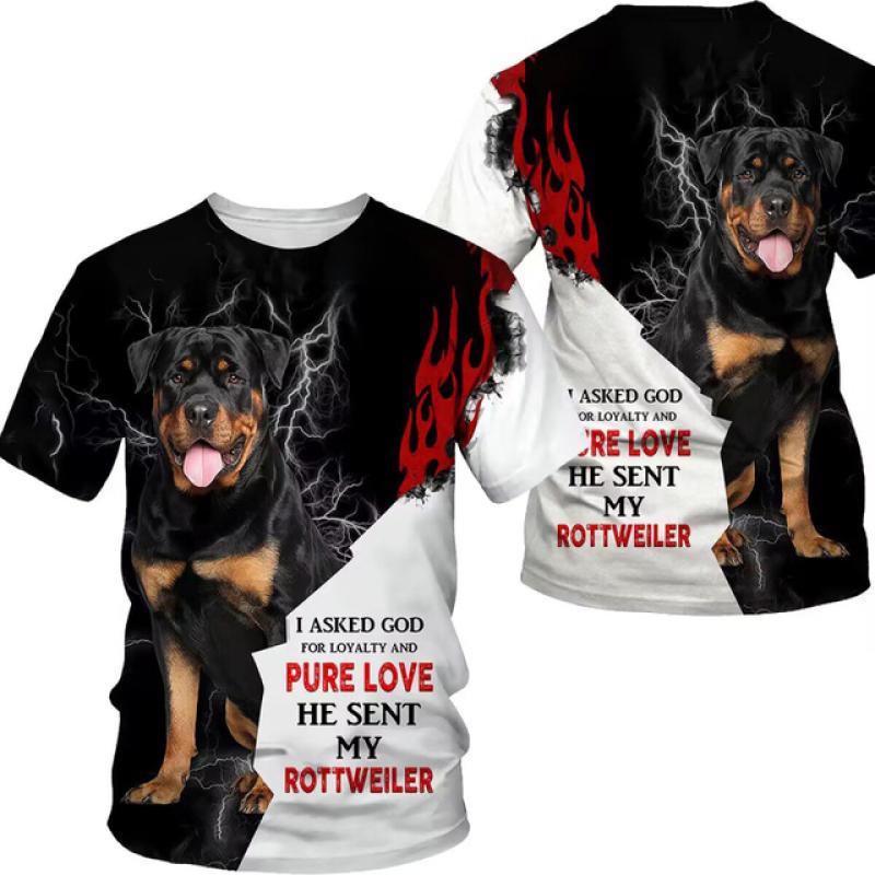 2023 männer T Shirts Haustier Hund Pitbull Grafik 3D Druck Sommer Unisex Erwachsene Tops Mode T-stück Lässige Übergroßen männer Kleidung