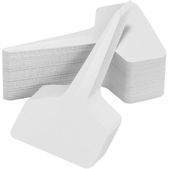 200Pcs Plant Labels T-Shape, 4 Inch Potted Plant Name Tags Plastic, Seedlings Seed Markers Nursery Plant Stake Tag With Marking Pen For Outdoor
