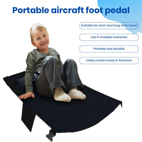 Baby Airplane Bed Foldable Anti-slip Strong Load Bearing Quick To Set Up Extra Fixing Strap Seat Extension Easy Storage