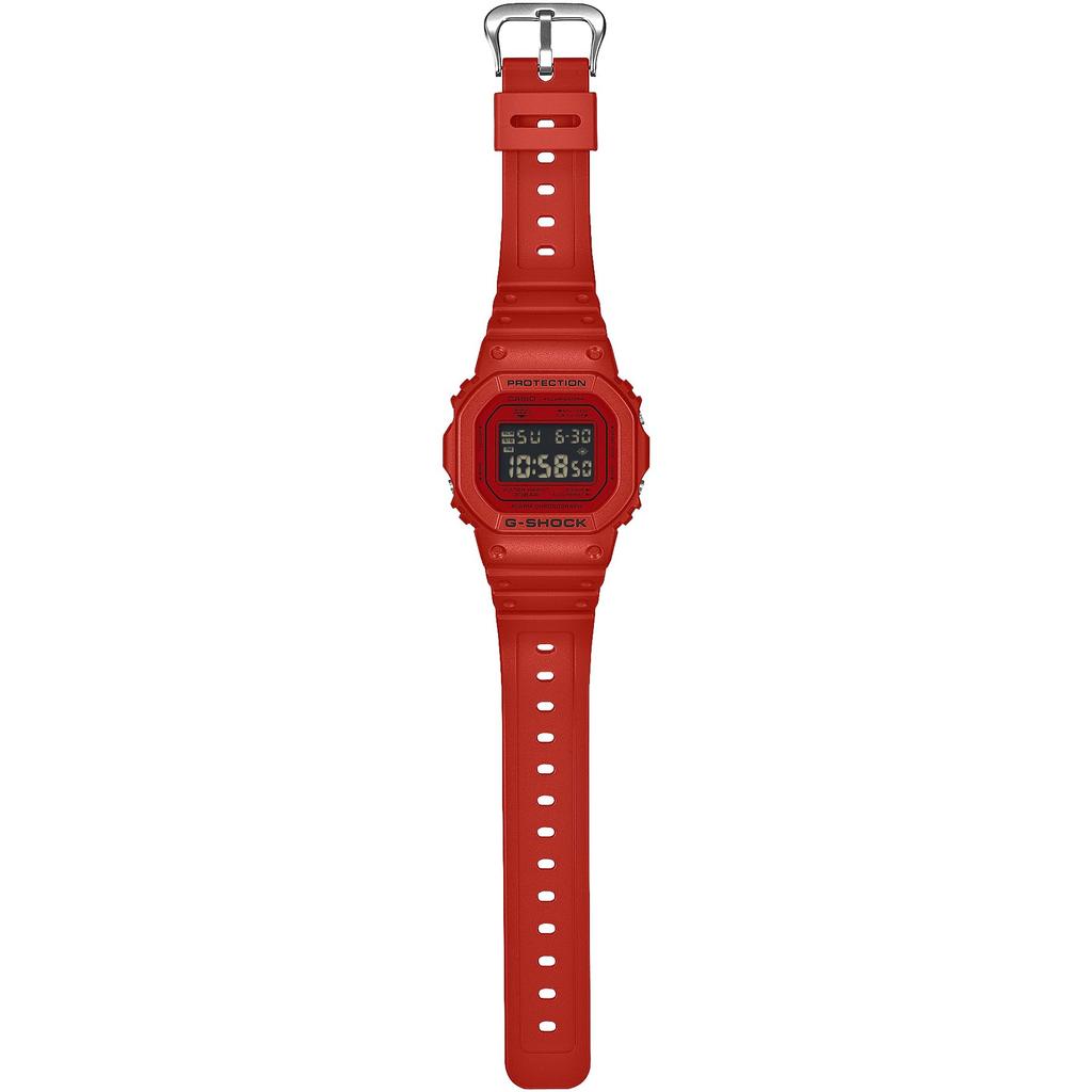 Casio Herren G-Shock Uhr - Umweltfreundliches Material DW-5600RRB-4JF, Rot [Offizielles Inlandsprodukt]