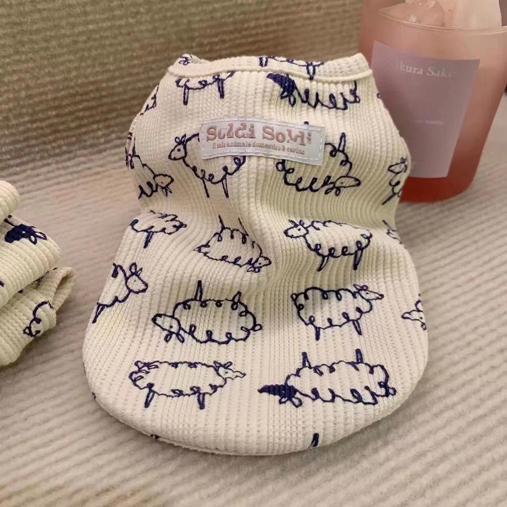 Spring And Autumn Dog Sweater Pet Couple Teddy Bigbear Pomeranian Small Dog Clothes