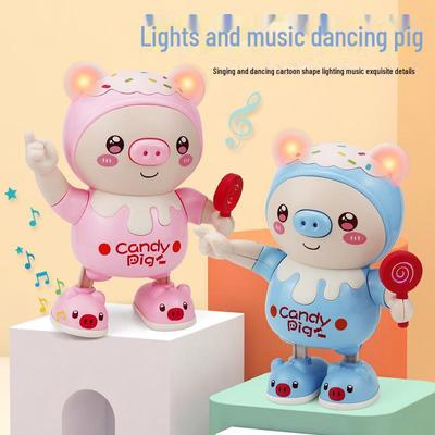 Electric Dancing & Singing Pig Toys for 1-Year-Olds, Set of 3 - Twists & Swings, Perfect for Infants & Children.