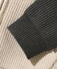 Dimiteulibeullaeg 2Way Raglan Two-Tone Knit Zip-Up Hoodie_Oatmeal & Charcoal