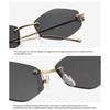 New Retro Metal Frameless High-end Sunglasses for Men and Women Fashion Trendy Outdoor Sunscreen Sunshade Glasses
