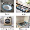 Self-Adhesive Floor Retaining Barrier L-shaped Shower Barrier Silicone Water Barrier  Toilet Sinks