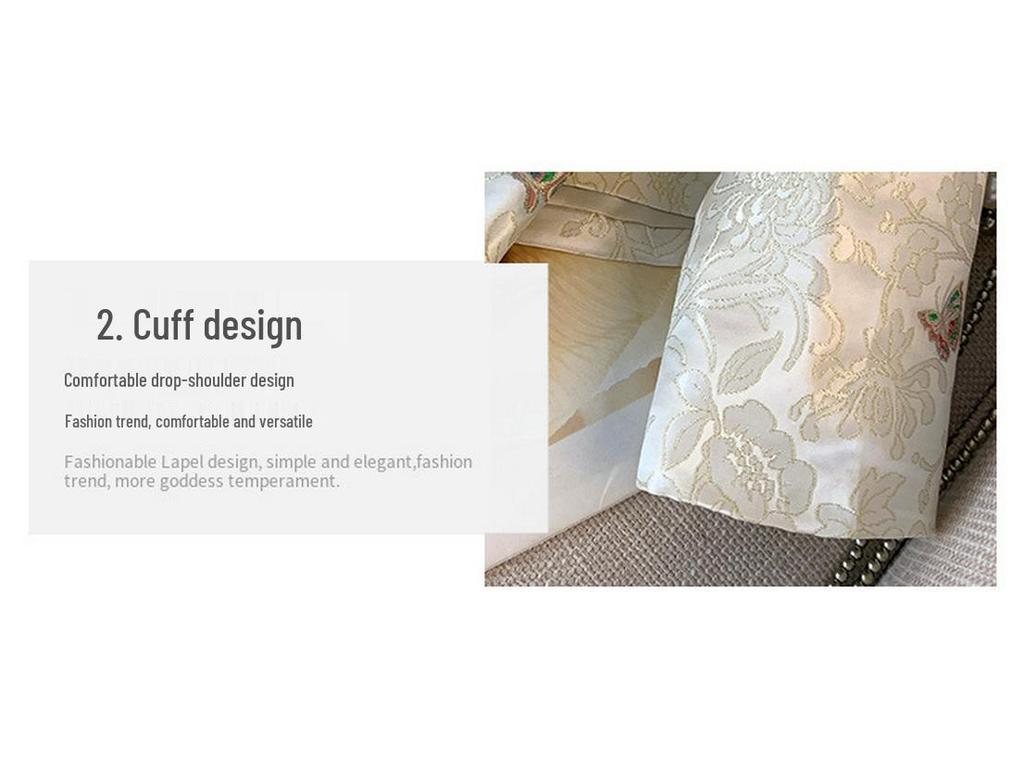 Spring & Autumn Women's Tang Suit Cardigan with Pan Buckle & Embroidery