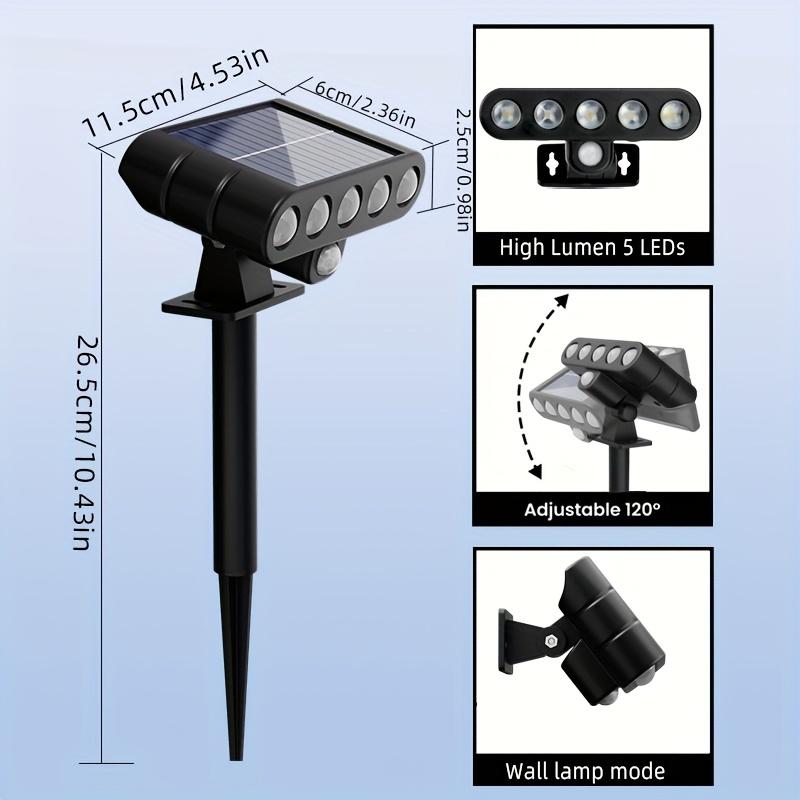 Solar Spot Light Outdoor Solar Landscape Lamp 3-Mode Waterproof Solar Spotlights for Yard Garden Pathway Flowerbed Tree Lighting