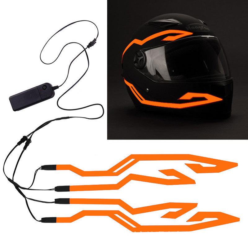 Striscia Luminosa Laccata per la Guida Notturna su Caschi da Moto e Bicicletta