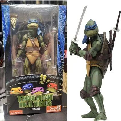 Neca 4pcs TMNT Teenage Mutant Ninja Turtles Movable Action Figure Movie Edition Anime Collectible Model Toy Doll Gifts