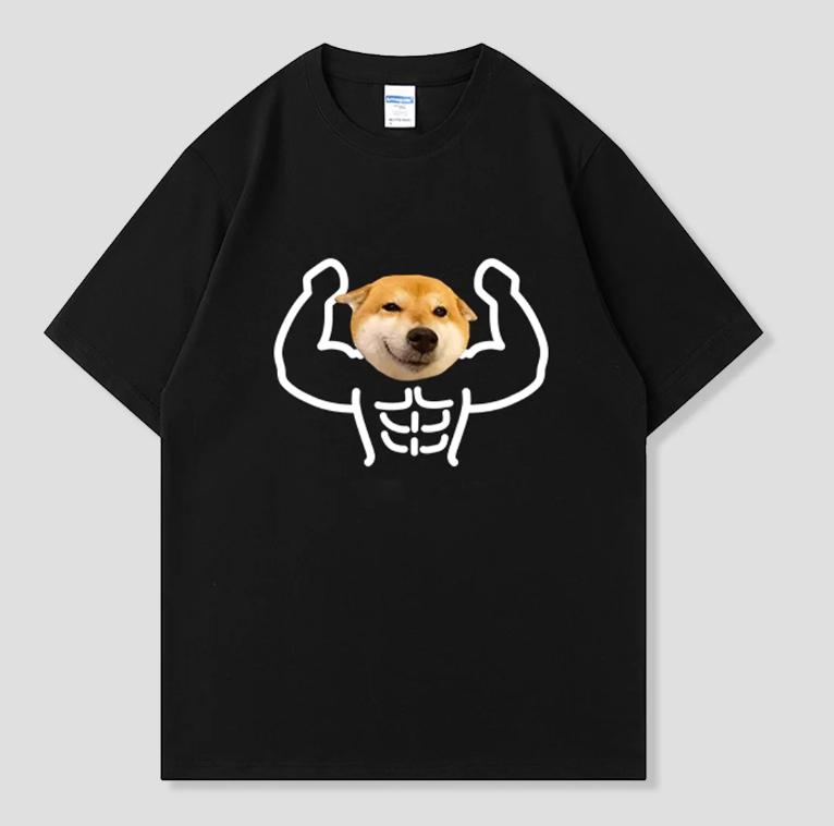 Funny Chubby Cat Bubble Tea Shortsleeved Printed Tshirt Top Unisex Cute Cat Meme Graphic Casual Streetwear for Unisex Black