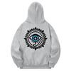 Khg0100 Eye Of Horus Fleece Hoodie - Gray