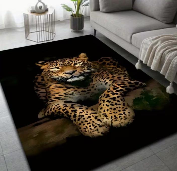 Luxurious Polyester Elegant Equestrian-Themed Area Mat Machine Washable, Durable & Stylish, for Living Room & Bedroom Rugs