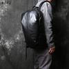 NZPJ Leather Men's Backpack Natural Cowhide Large Capacity Travel Bag Outdoor Schoolbag Business Computer Bag For 15 Inch Laptop