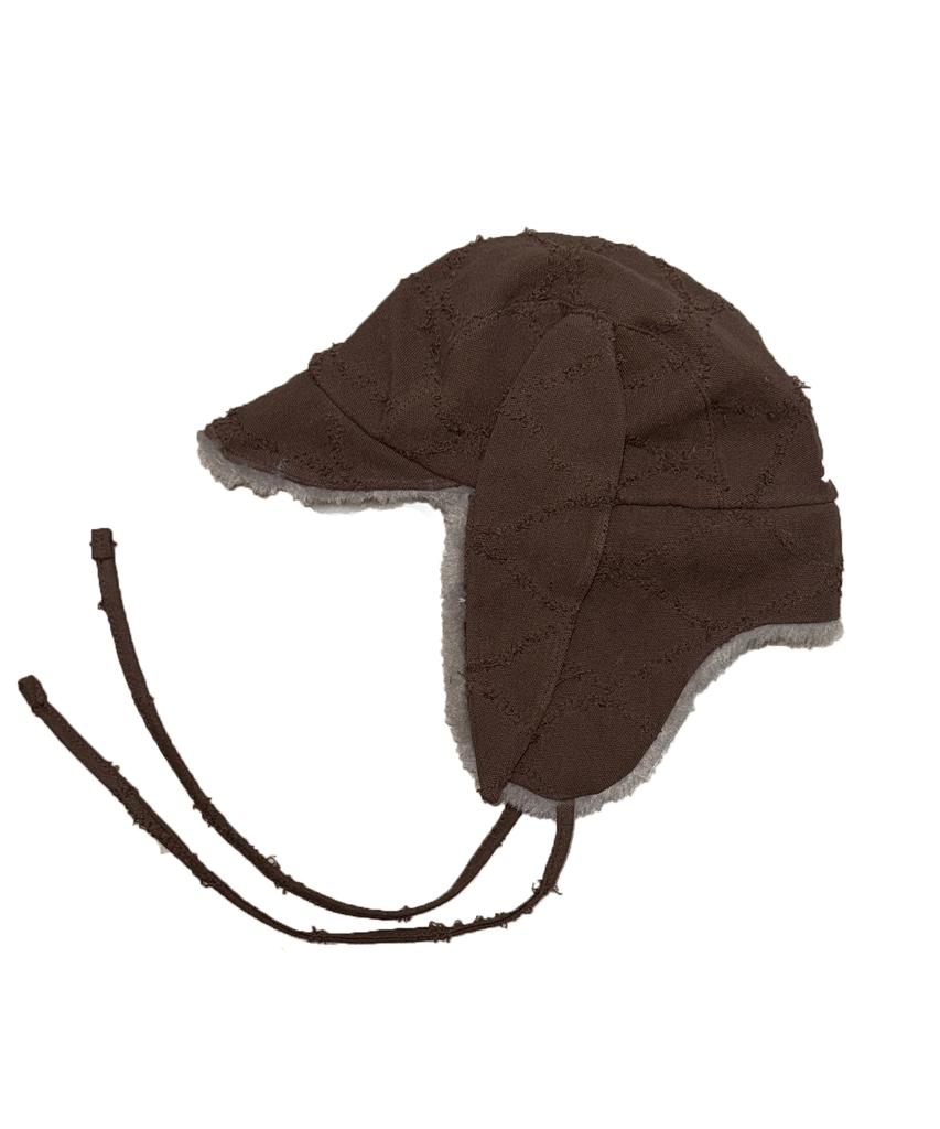 Tansanmageunesyum Rabbit Trooper Hat (Damaged Brown)