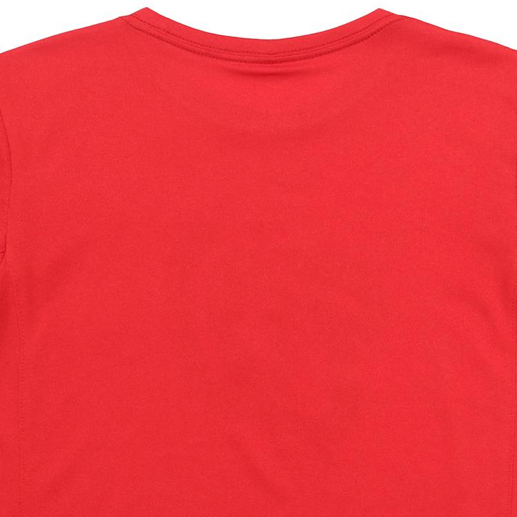 Nike Short Sleeve T-Shirt Logo Print Crew Neck American Vintage Dopamine Regular Fit Cropped Kids Tops Red 3Z3B7SAG5-WSH