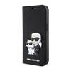 Karl Lagerfeld Booktype Nft Saffiano Karl & Choupette - Etui Iphone 14 Pro (Czarny)