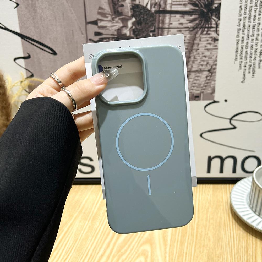 

Магнитный чехол для iPhone 11 13 16 Pro Max iPhone 14 15 Pro Max 12 13 Pro Max 13 Pro 14 Pro Ударопрочный водонепроницаемый Простой однотонный цвет iPhone 14 синий