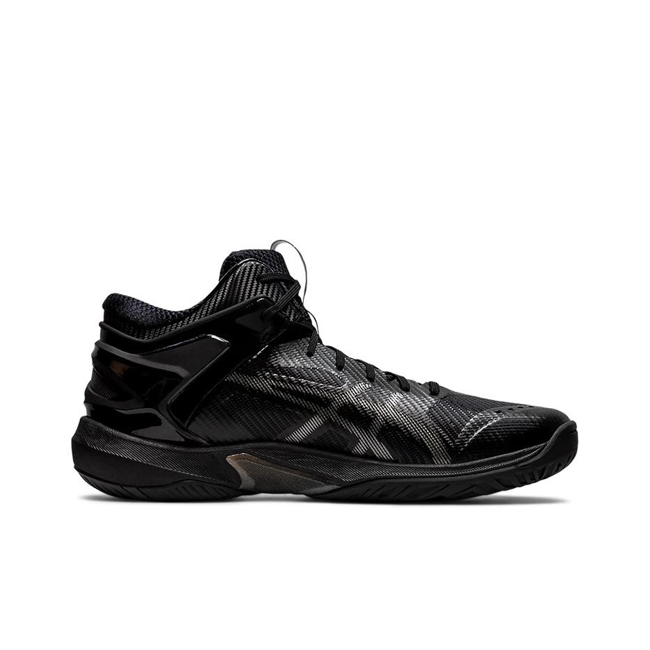 Asics Scarpe da Basket Unisex Gel-Burst 24 Punta Rotonda Stringate Tessuto High-Top Sneakers Nere 1063A015-001
